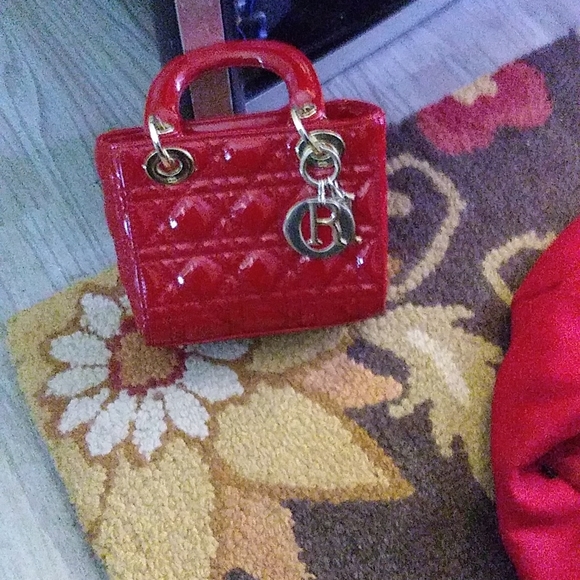 Authentic cherry Christian Dior clutch - Picture 1 of 3